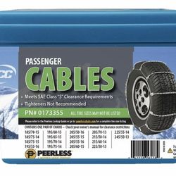 Peerless Chain Passenger Tire Cables, #0173355