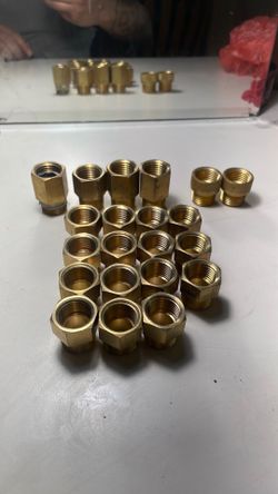 1/2 in. Male x 1/2 in. Female NPT Brass Hex Pipe Adapter Fitting