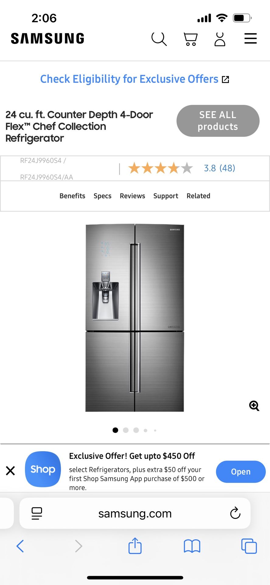 SAMSUNG CHEF COLLECTION REFRIGERATOR