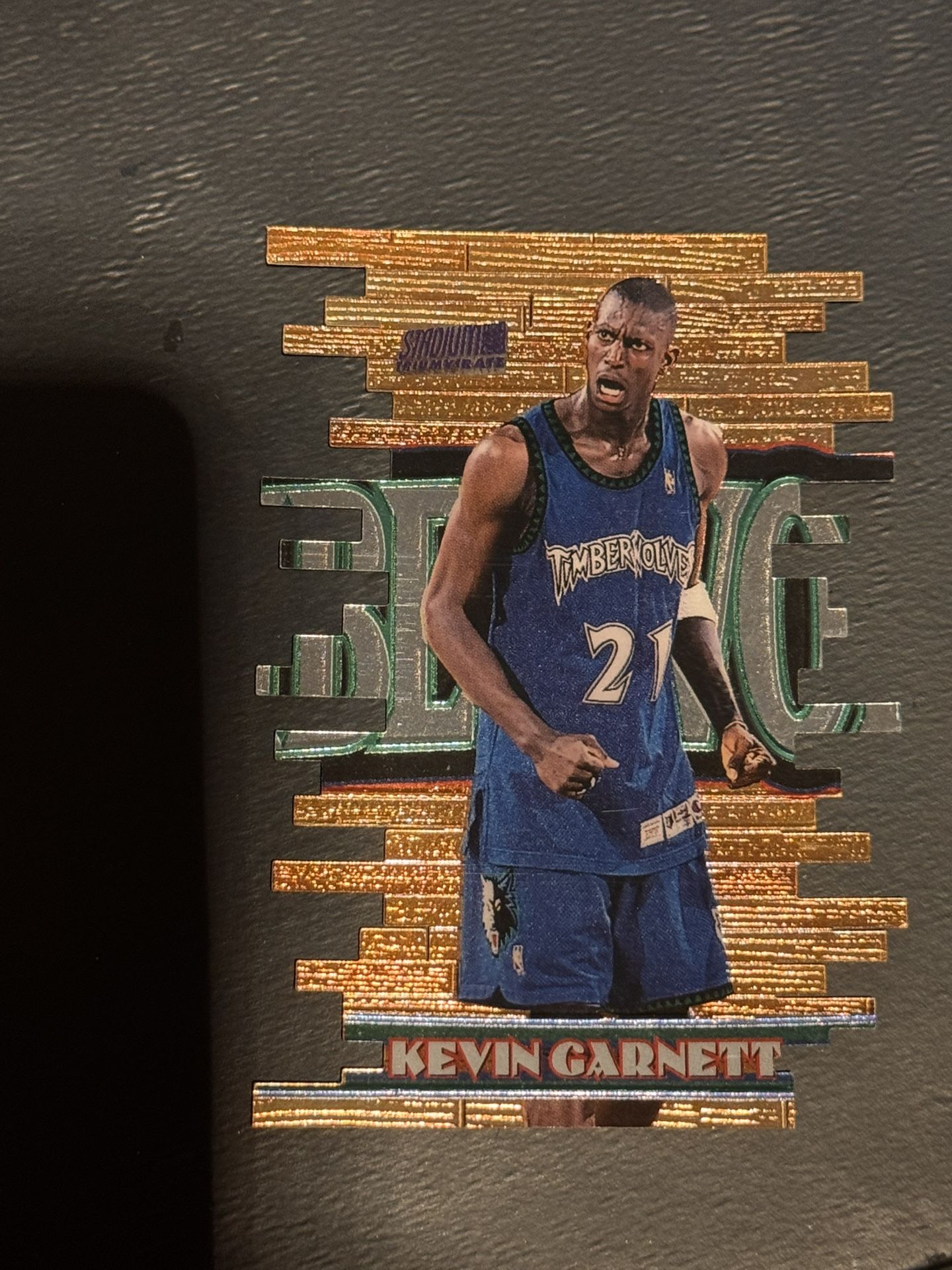 1997 Topps Kevin Garnett Triumvirate #T5B Minnesota Timberwolves