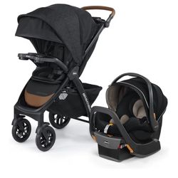 Chicco Bravo Primo Trio Travel System, Bravo Primo Quick-Fold Stroller with Chicco KeyFit 35 Zip Extended-Use Infant Car Seat, Car Seat and Stroller C