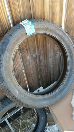 Motorcycle tire.