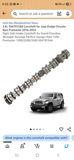 Jeep camshaft