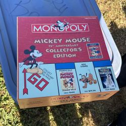 Mickey mouse monopoly 75th anniversary collectors edition 