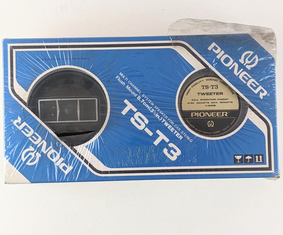Vintage 1970s Pioneer TS-T3 Car Tweeters, New & Unopened for Sale