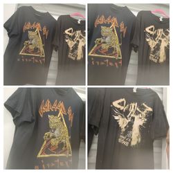 Rock concert shirts
