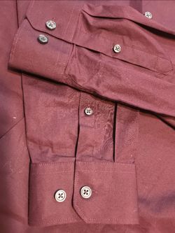 Express 1MX Slim Fit Dress Shirt Men Size Medium Purple Plum Long Sleeve