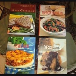 4 Large Cooking Books 