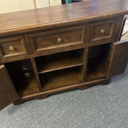 Wood TV Cabinet - 53 W, 33 H, 13 Depth