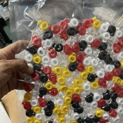 Multicolor cord tips for hoodies and swimsuits  New 