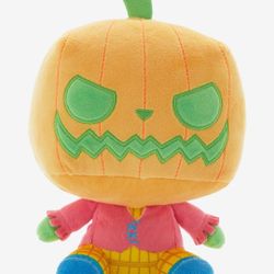 Disney NBX Pumpkin King Plush EXCLUSIVE 7" Neon Blacklight Funko