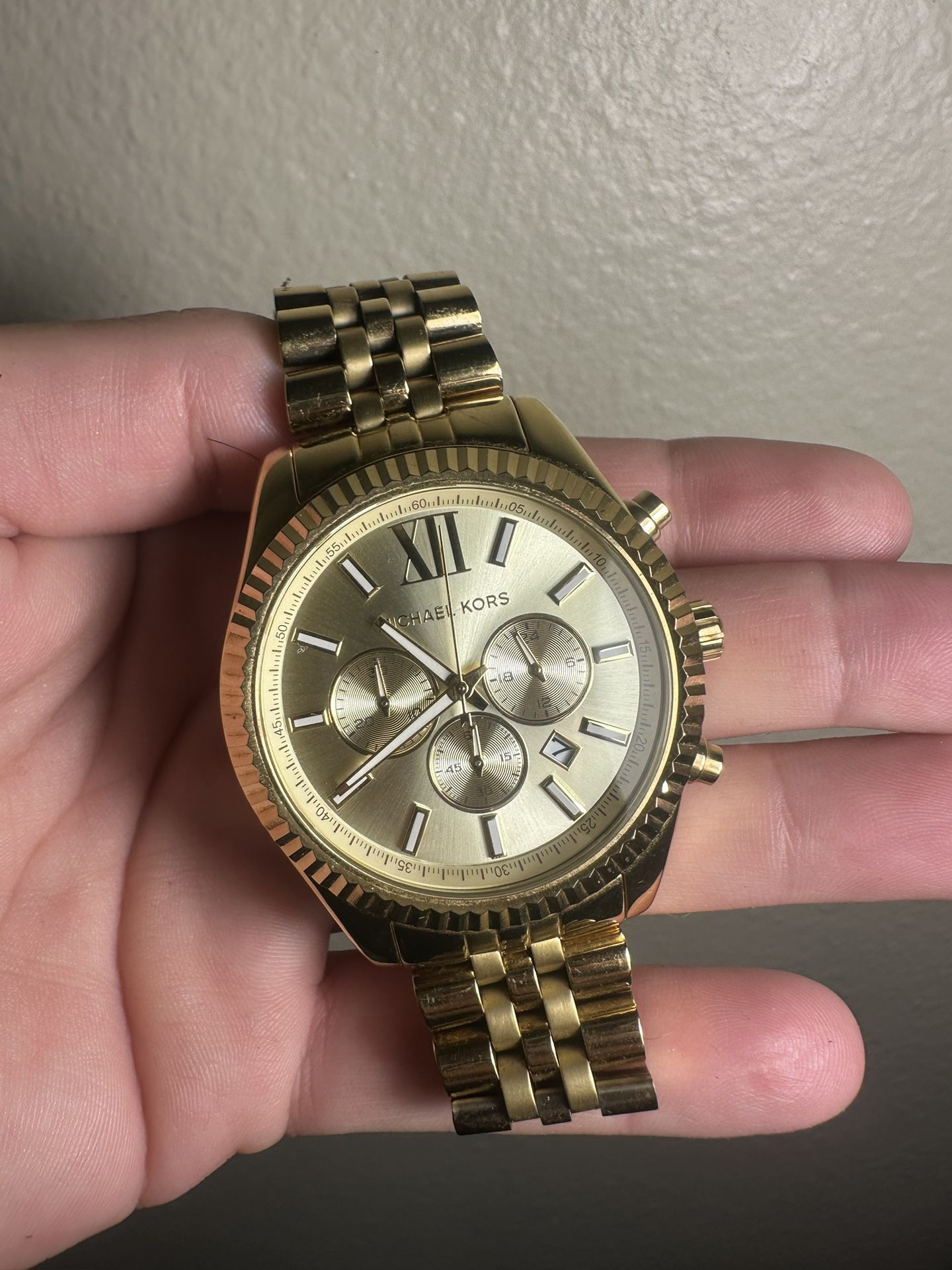 MICHAEL KORS Lexington Gold-Tone Watch