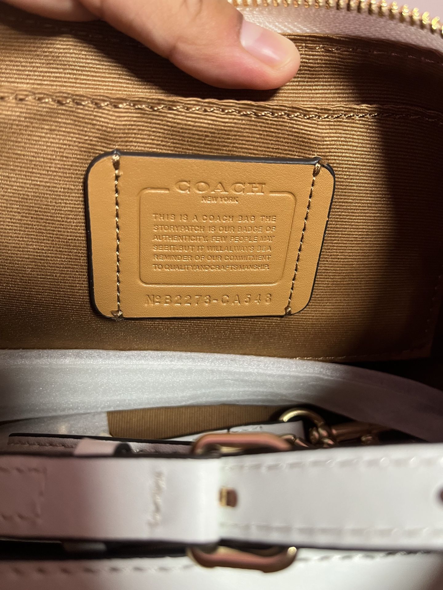 White Coach Bag