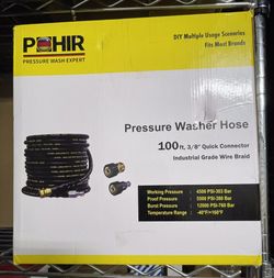100’ Pressure washer Hose, Brand new