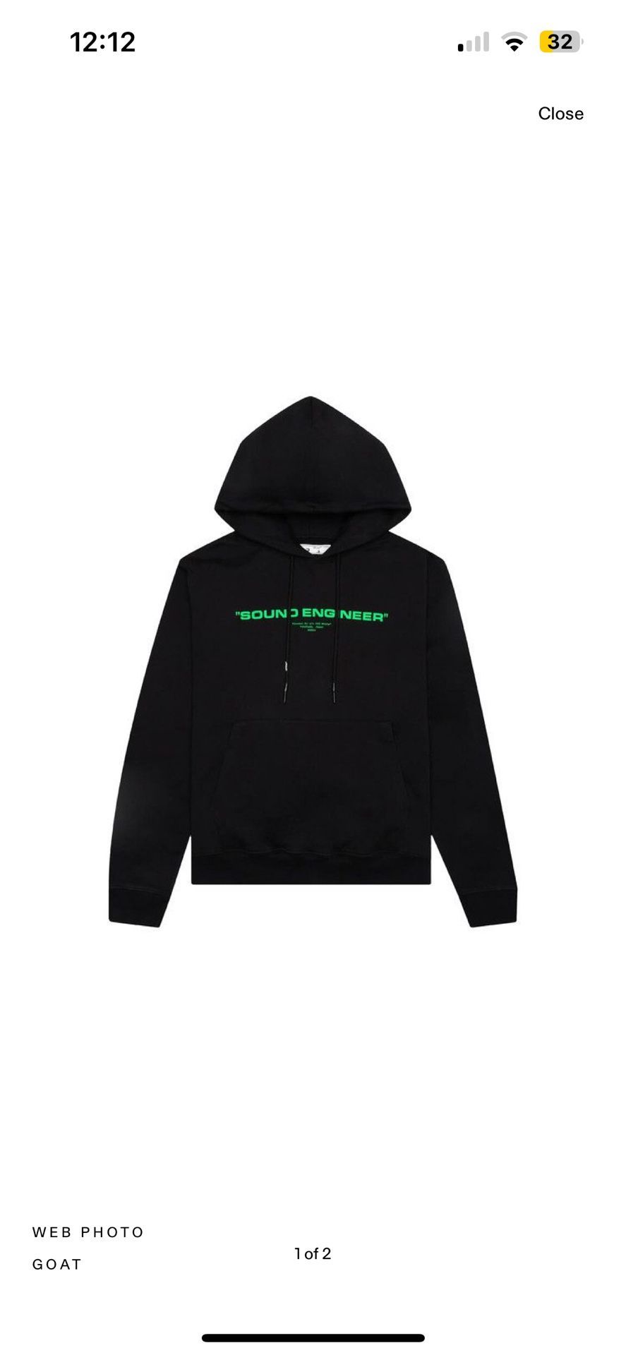 Off White Sound Engineer Hoodie