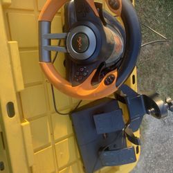 Gaming Race Wheel And Pedals
