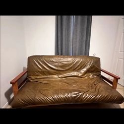 Leather Futon 