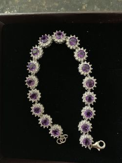 925 silver and crystal bracelet