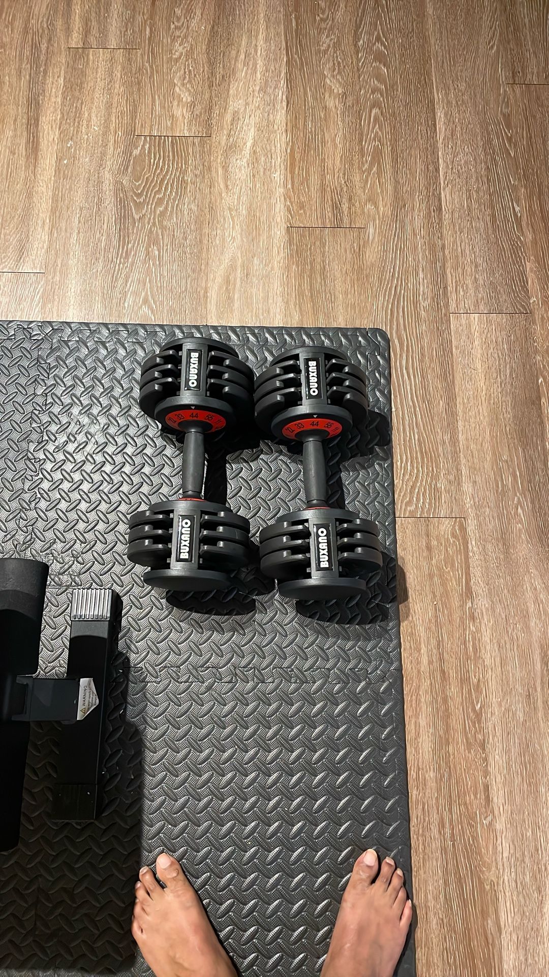 Adjustable Dumbbells (each One up to 55 Lbs)