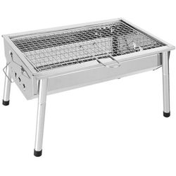 Isumer Charcoal Grill Barbecue Portable Bbq - Stainless Steel Folding Kabab Camping Tabletop Hibachi For Shish Kabob Cooking Small