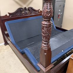 King Four Post Bed Frame & Adjustable Bed