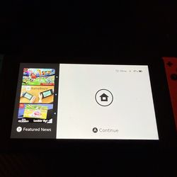 Nintendo Switch with Neon Blue And Neon Red Joy-Con