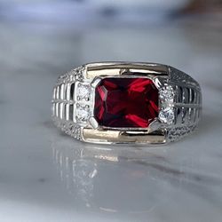 Men ring silver 925 and gold 10k size 11.5 Silver 925 Sterling with 10k-Gold-Laminated Parts Very fine unisex Ring: This high-quality silver r