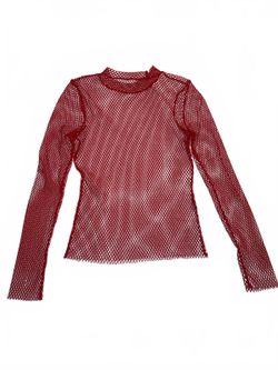 Red Fishnet Longsleeve