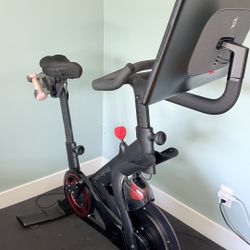 Peloton Bike+, 2 sets of shoes, dumbell set, seat cover, and more