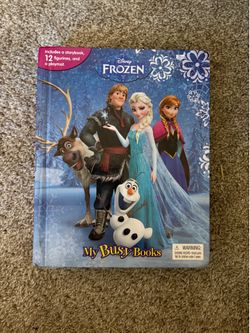 Disney Frozen My Busy Books Set w/ Storybook, 12 Figurines & Playmat