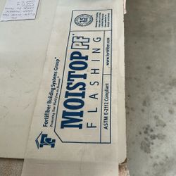 MOIST  OP  FLASHING. 6”x 150 FT. Moor