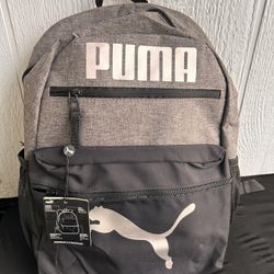 Kid PUMA Evercat Meridian 4.0 Backpack in grey and black
