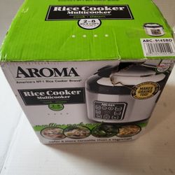 Aroma Housewares ARC-914SBD (2-8 Cups) Rice Cooker & Steamer