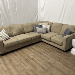 Tan Sectional Sofa Set 