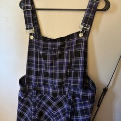Royal Bones By Tripp Purple Plaid Skirtall Size 3XL XXL 3Xt