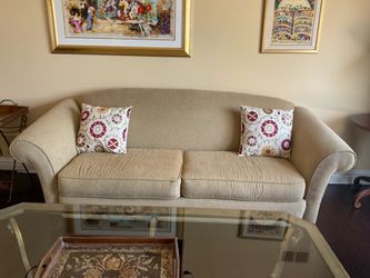 Beige sofa