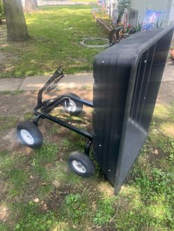 Dump  cart  needs. Rear tires