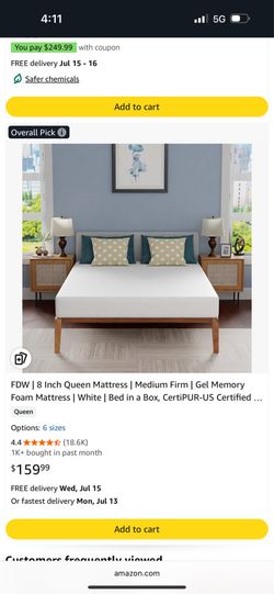 New queen mattress