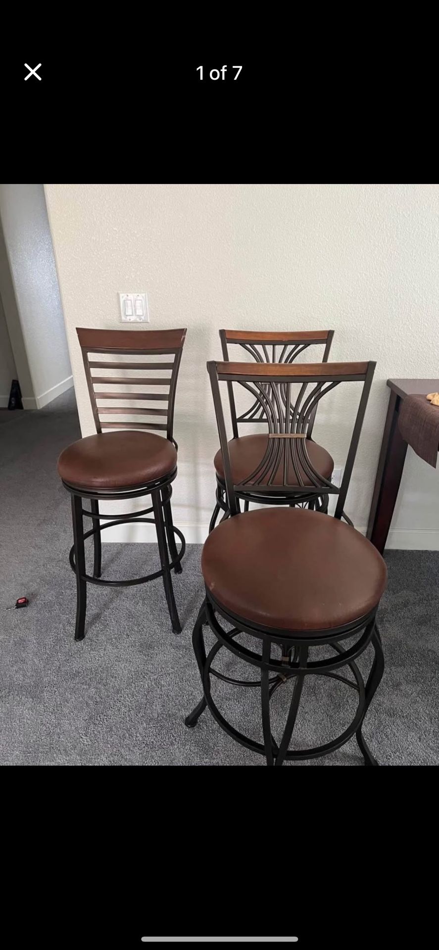 3 High Bar Stools