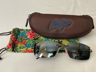 Maui Jim Sunglasses Eyewear Sun Protection 57-18-133 MJ715-06 Made in Japan Case