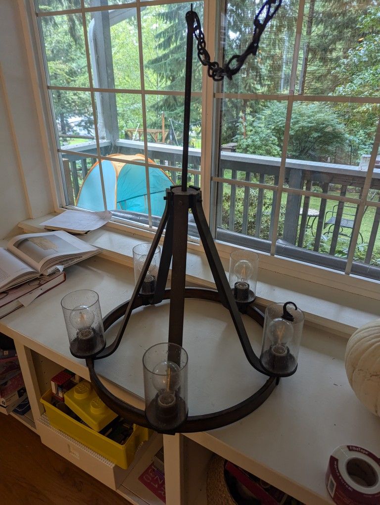 Metal Chandelier 26" Diameter