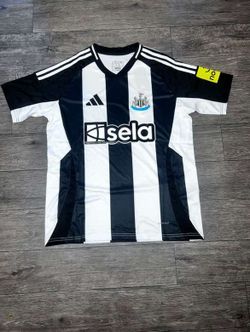 Newcastle United 2024/25 Home Jersey Adidas  M Black White Stripes Sela Noon NWT