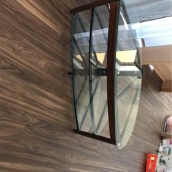 TV Table With Glass Shelves
