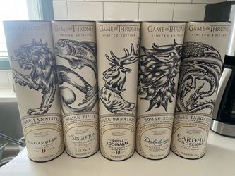 Game of Thrones Empty Whisky bottles