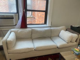 3-Seat Sofa in Light Beige Fabric