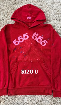 Sp5der 555 555 Red Hoodie