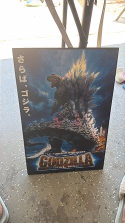 Godzilla painting