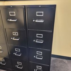 Black 4-drawer File Cabinets