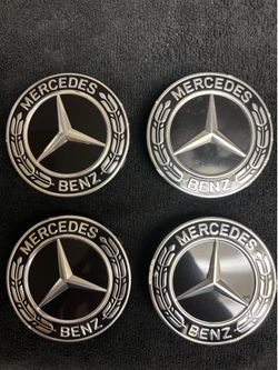 Center caps Mercedes black