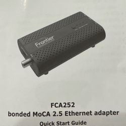 Frontier FCA252 MoCA 2.5 Ethernet Adapter Pair – Open Box Like New